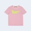 구찌 핑크 코튼 저지 티셔츠