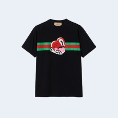 구찌 하트 로고 티셔츠 블랙