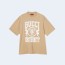 구찌 코튼 저지 프린트 티셔츠 베이지