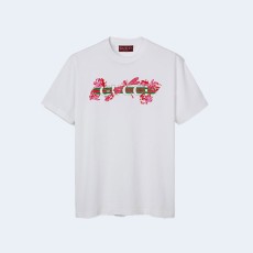 구찌 웹 프린트 코튼 티셔츠