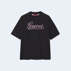 구찌 시그니처 Gucci 로고 프린트 코튼 티셔츠