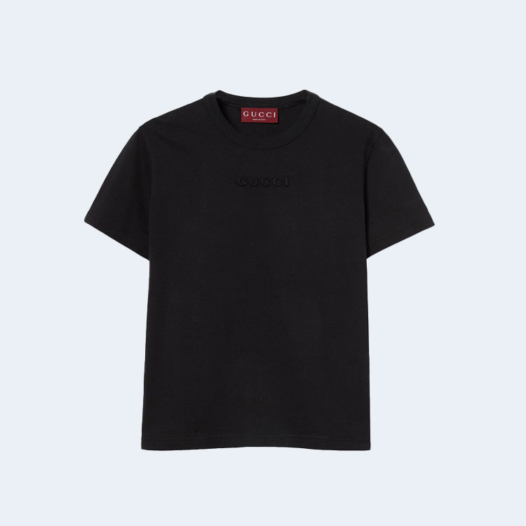 구찌 자수 코튼 저지 티셔츠 798764