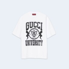 구찌 코튼 저지 프린트 티셔츠