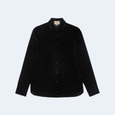구찌 GG 벨벳 오버사이즈 셔츠