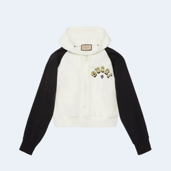 구찌 코튼 저지 후드집업