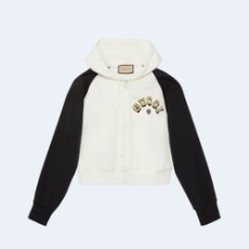 구찌 코튼 저지 후드집업