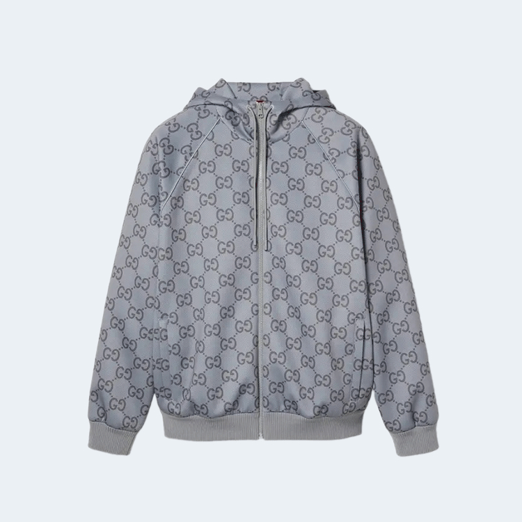 구찌 웹 점보 GG 지퍼 재킷
