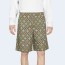 구찌 코튼 포플린 프린트 쇼츠