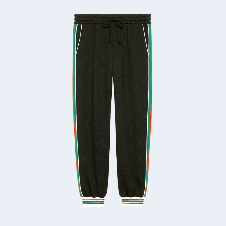 구찌 GG 자카드 저지 조깅 팬츠