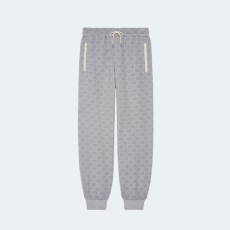 구찌 GG 나일론 자카드 조깅 팬츠