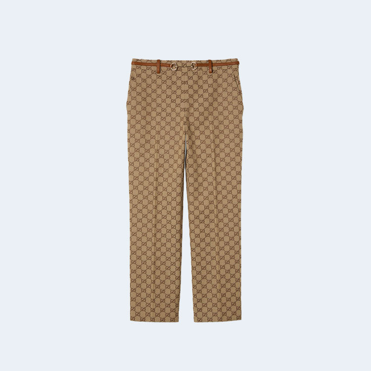 구찌 홀스빗 코튼 드릴 팬츠