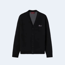 구찌 자수 더블 울 가디건