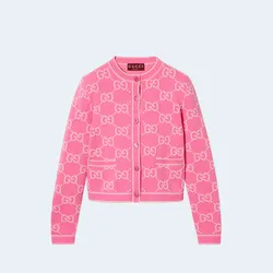 구찌 GG 코튼 자카드 가디건