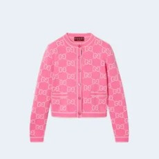 구찌 GG 코튼 자카드 가디건