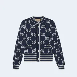 구찌 GG 코튼 자카드 가디건