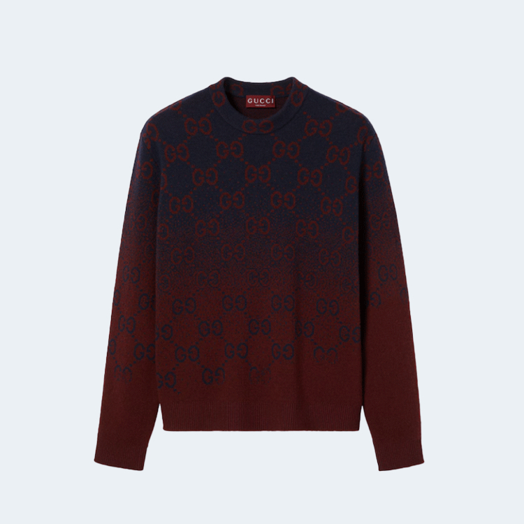 구찌 GG 그라데이션 울 자카드 스웨터