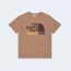 구찌 x 더 노스페이스 티셔츠 카멜