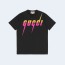 구찌 로고 프린트 블레이드 티셔츠 블랙