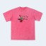 구찌 로고 프린트 체리 워시드 티셔츠 핑크