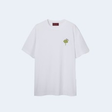 구찌 코튼 저지 자수 티셔츠 화이트