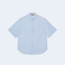 구찌 GG 슈프림 옥스포드 코튼 셔츠