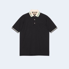 구찌 인터로킹 G 코튼 피케 폴로 셔츠