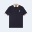구찌 인터로킹 G 코튼 폴로 셔츠 네이비