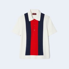 구찌 코튼 테리 니트 폴로 셔츠