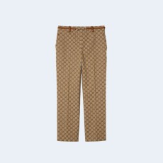 구찌 홀스빗 코튼 드릴 팬츠