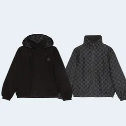 구찌 리버서블 GG 립스탑 나일론 재킷