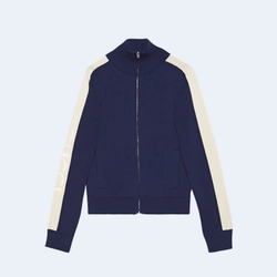 구찌 코튼 니트 집업 봄버 자켓