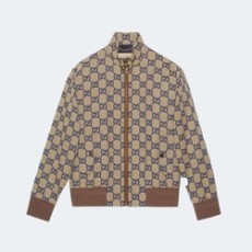 구찌 맥시 캔버스 지퍼 재킷