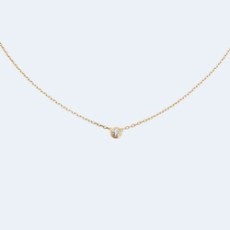 까르띠에 다무르 옐로우 골드 다이아몬드 목걸이 B7215800