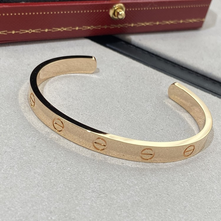 까르띠에 러브 옐로우 골드 팔찌 B6032417