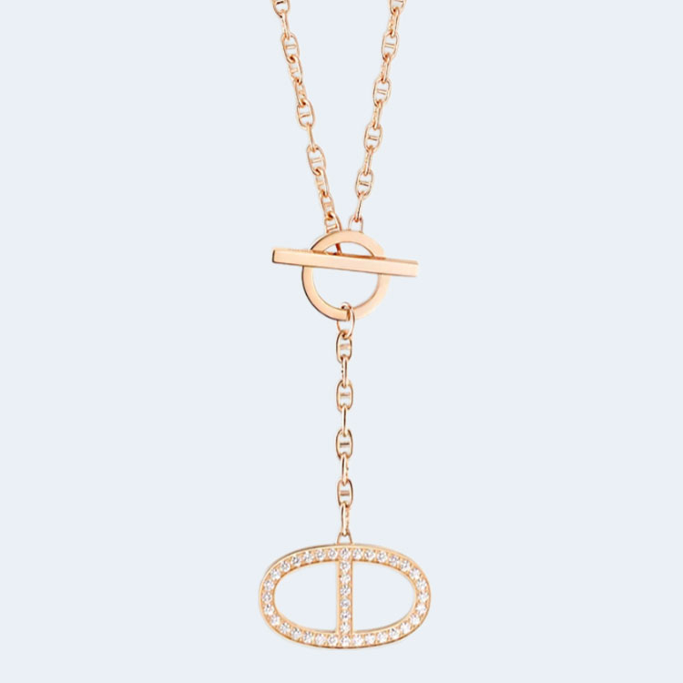 까르띠에 체인 d'ancre Contour 펜던트 목걸이