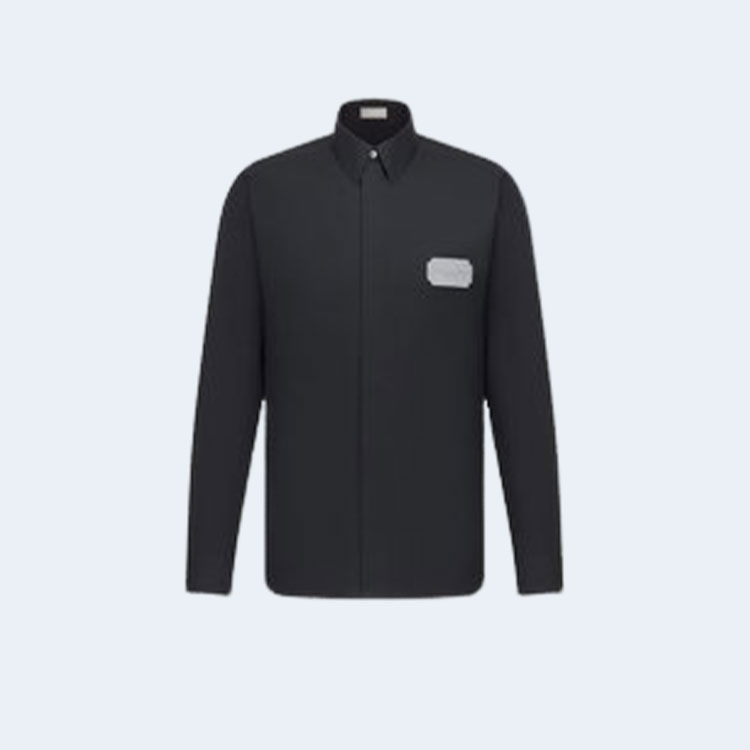 디올 Couture 네이비 코튼 셔츠