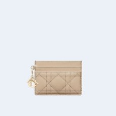 디올 레이디 5-슬롯 카드 지갑 베이지