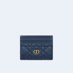디올 카로 5-슬롯 카드 홀더 딥 블루