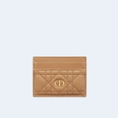 디올 카로 5-슬롯 카드 홀더 미디움 탄