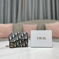 디올 오블리크 반지갑