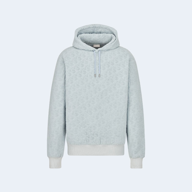 디올 오블리크 후드 스카이블루