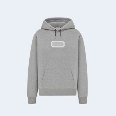 디올 릴렉스드 핏 후드 그레이