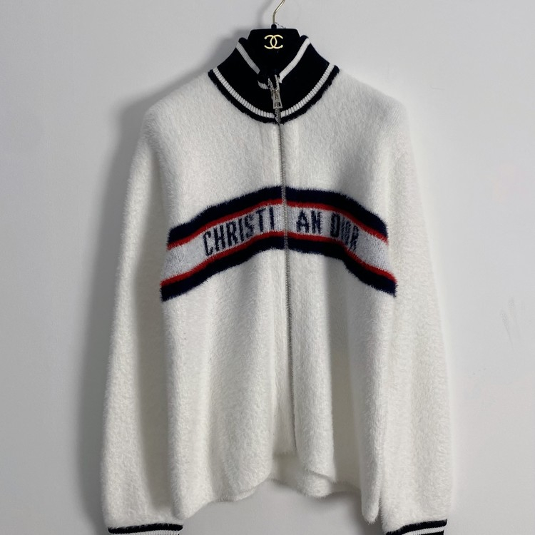 디올 100%캐시미어 로고 집업 (최신상)