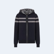 디올 리버서블 후드 지퍼 가디건