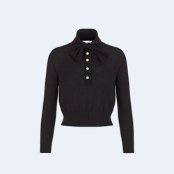 디올 블랙 캐시미어 니트