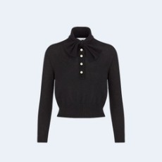 디올 블랙 캐시미어 니트