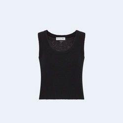 디올 아마릴리스 블랙 캐시미어 반소매 니트