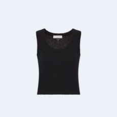 디올 아마릴리스 블랙 캐시미어 반소매 니트