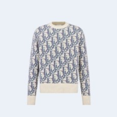 디올 오블리크 울 자카드 스웨터