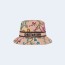 디올 D-BOBBY 페티 플로럴 베이지 스몰 버킷 햇